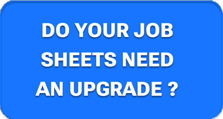 Content example for job sheets one-pager.